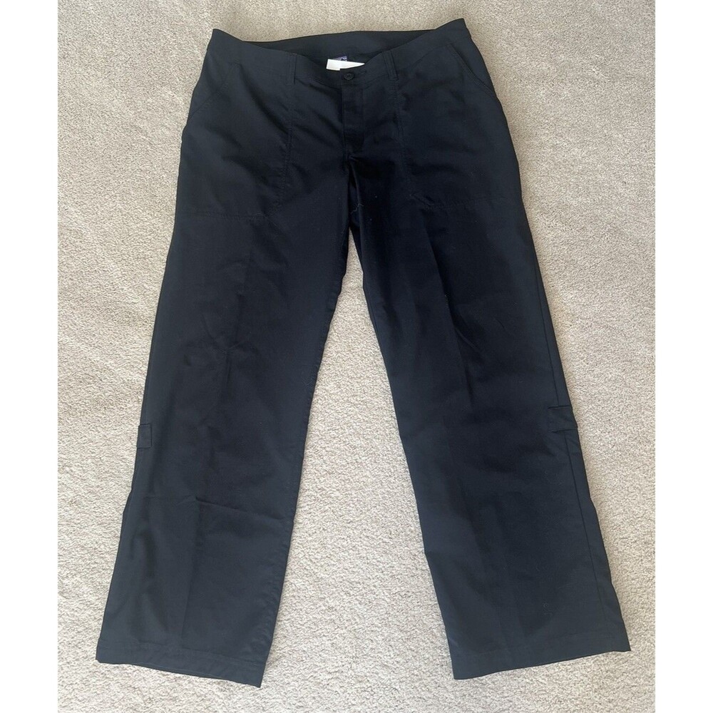 PATAGONGIA Inter-Continental Pants Roll Tab Adjustable Length, Black, Size 12